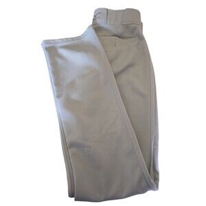 Mizuno Performance Softball Pants Adults Size S Gray Double Knee Belt Loops